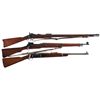 Image 1 : Three U.S. Rifles -A) U.S. Springfield Model 1884 Trapdoor Rifle