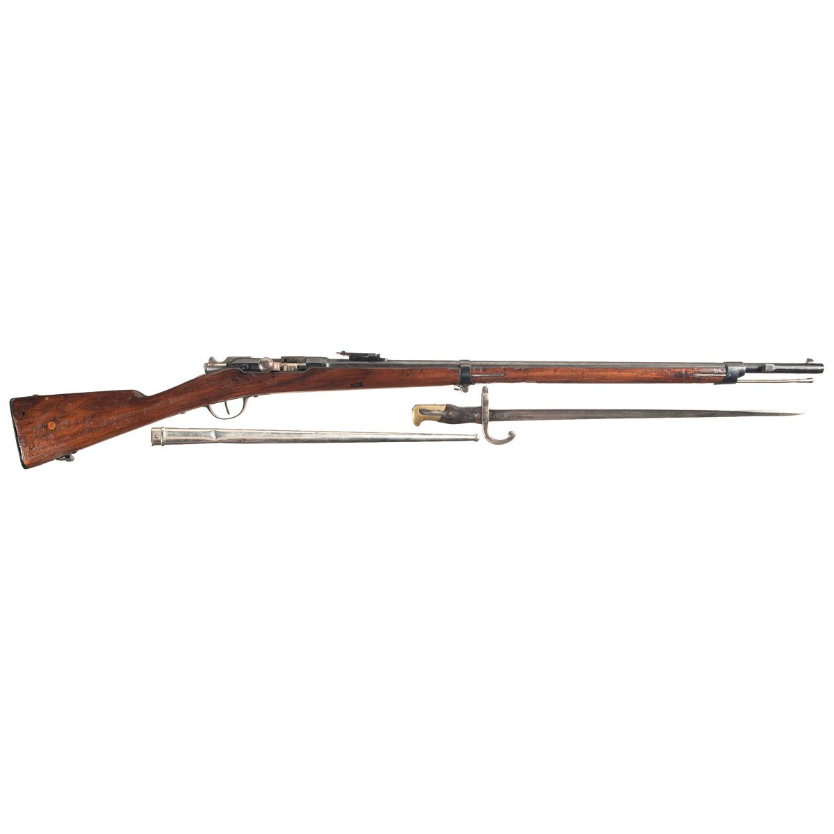 French Gras Model 1874/M80 Bolt Action Rifle with Bayonet