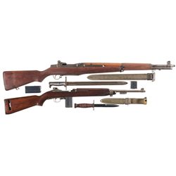 Two Semi-Automatic U.S. Longarms -A) U.S. Springfield M1 Garand Semi-Automatic Rifle with Bayonet