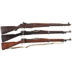 Three U.S. Rifles -A) Springfield M1 Garand Semi-Automatic Rifle