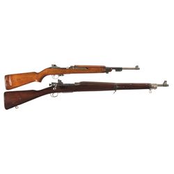 Two U.S. Military Long Guns -A) Underwood M1 Semi-Automatic Carbine