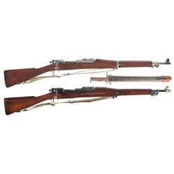 Two U.S. Bolt Action Rifles -A) Rock Island Arsenal Model 1903 Bolt Action Rifle with Bayonet