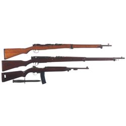 Three Military Longarms -A) Japanese Type 99 Bolt Action Rifle