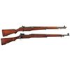 Image 1 : Two U.S. Rifles -A) Springfield M1 Garand Semi-Automatic Rifle