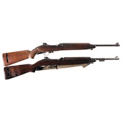 Two U.S. M1 Carbines -A) Inland M1 Semi-Automatic Carbine