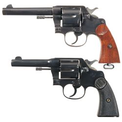 Two Colt Double Action Revolvers -A) Colt U.S. Army Model of 1917 Double Action Revolver