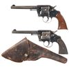 Image 1 : Two Colt Double Action Revolvers -A) U.S. Model 1896 Double Action Revolver