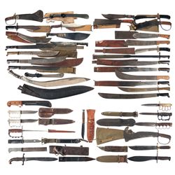 Large Group of Edged Weapons