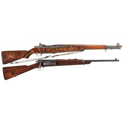 One U.S. Rifle and One Carbine -A) U.S. Winchester M1 Garand Semi-Automatic Rifle with Sling