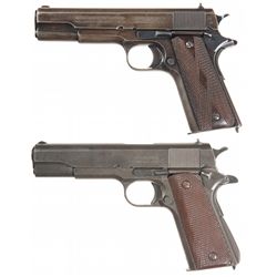 Two Semi-Automatic 45 ACP Pistols -A) Colt Commercial Government Model Semi-Automatic Pistol