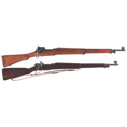 Two Bolt Action Military Rifles -A) Winchester Model 1917 Bolt-Action Rifle
