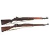 Image 1 : Two U.S. Military Rifles -A) U.S. Springfield M1 Garand Semi-Automatic Rifle