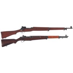 Two U.S. Military Bolt Action Rifles -A) U.S. Winchester Model 1917 Bolt Action Rifle with Box