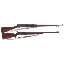 Two U.S. Military Bolt Action Rifles -A) Springfield Krag Model 1898 Bolt Action Rifle