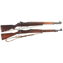 Two U.S. Rifles -A) U.S. International Harvester M1 Garand Semi-Automatic Rifle with Sling
