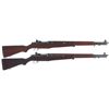 Image 1 : Two U.S. M1 Garand Rifles -A) U.S. Springfield M1 Garand Semi-Automatic Rifle