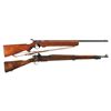 Image 1 : Two U.S. Military Bolt Action Rifles -A) Mossberg Model 44 U.S. Army Bolt Action Rifle with Sling
