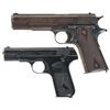 Image 1 : Two Colt Semi-Automatic Pistols -A) WWI U.S. Colt Model 1911 Pistol