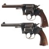 Image 1 : Two Colt U.S. Army Model 1917 Double Action Revolvers -A) Colt U.S. Army Model 1917 Double Action Re