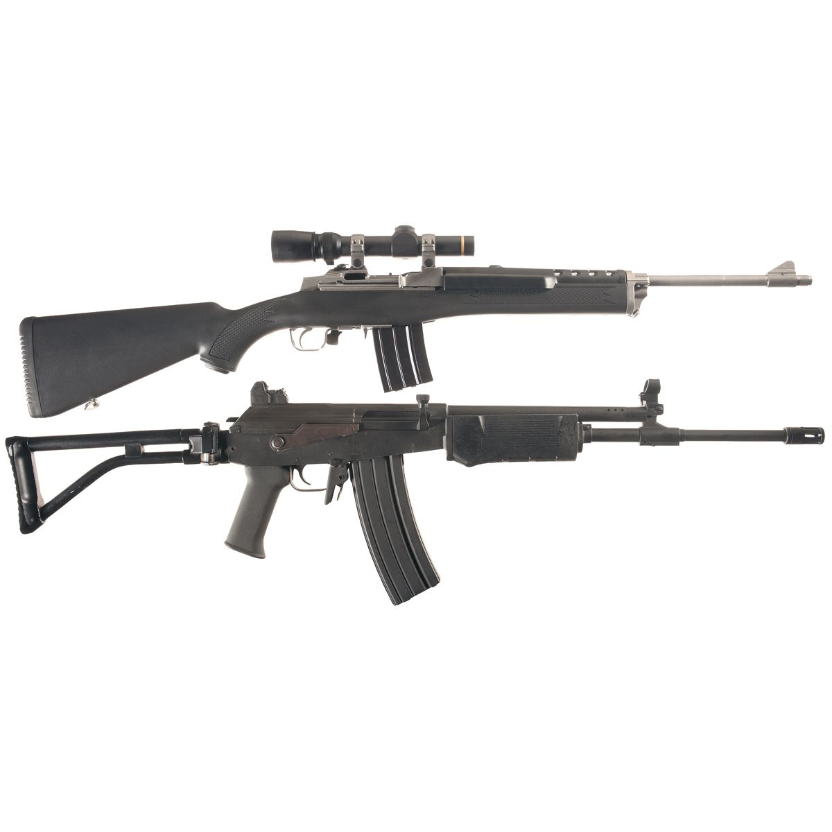 Two Semi-Automatic Rifles -A) Ruger Mini 14 Ranch Semi-Automatic Rifle ...
