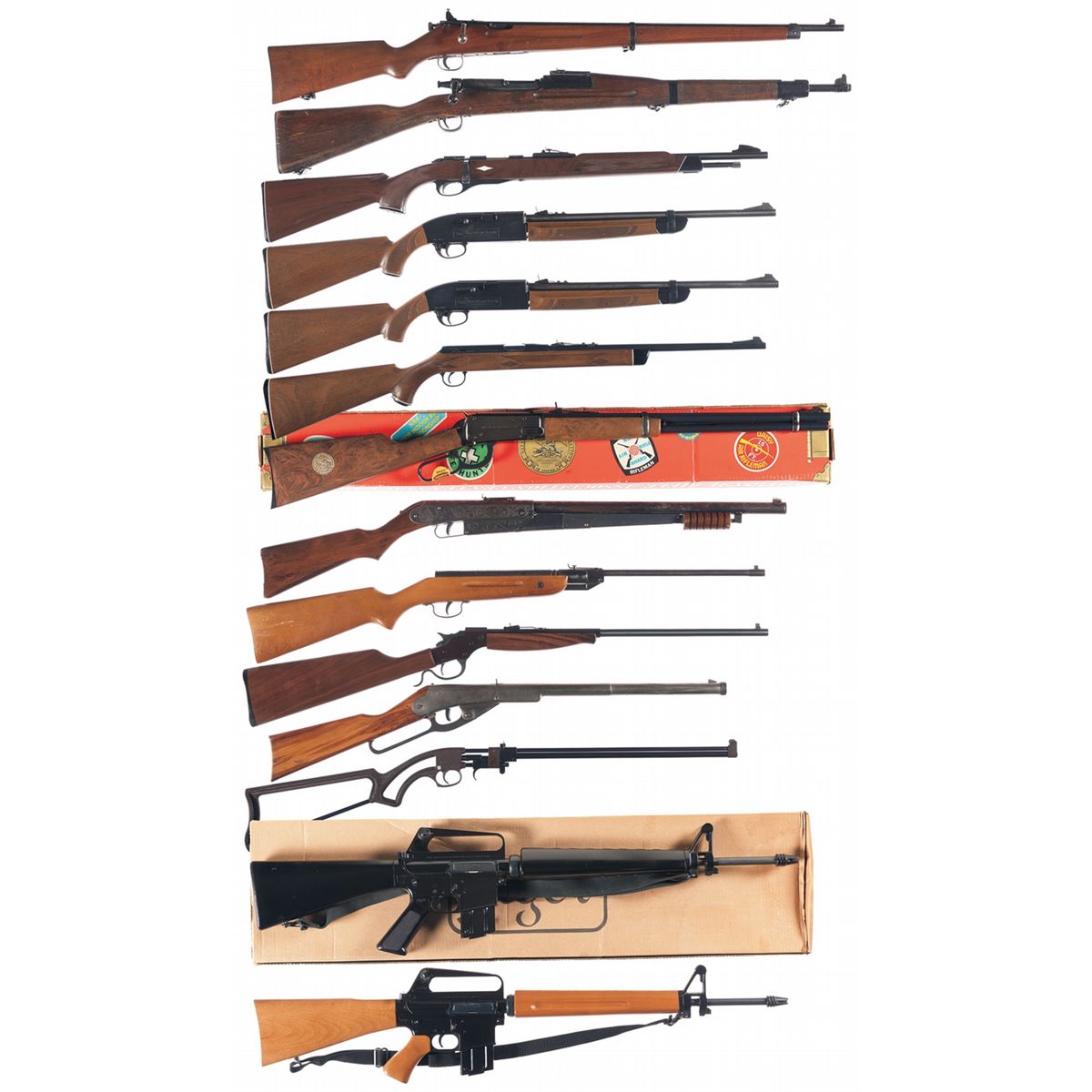 Six Rifles, Seven BB Guns and One Drill Rifle A) Savage Model 19 NRA