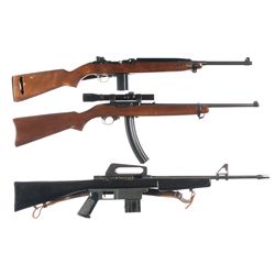 Three Semi-Automatic Long Guns -A) Universal Model 1000 Military Carbine