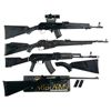 Image 1 : Four Rifles -A) Saiga AK-47 Semi-Automatic Rifle with Sporter Scope