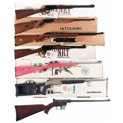 Six Rifles and One Shotgun -A) Henry Lever Action Rifle with Box