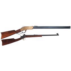 Two Uberti Long Guns -A) Uberti Model Henry Lever Action Rifle