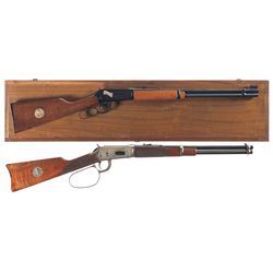 Two Winchester Commemorative Lever Action Carbines -A) Winchester Model 94 Northfield Bank Raid Comm