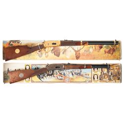 Two Boxed Winchester Lever Action Commemorative Carbines -A) Winchester Model 94 Antlered Game Lever