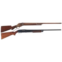 Two Winchester Shotguns -A) Winchester Model 1887 Lever Action Shotgun