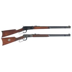 Two Winchester Lever Action Rifles -A) Winchester Model 1886 Lever Action Rifle