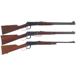Three Winchester Model 94 Lever Action Carbines -A) Winchester Model 94 Lever Action Carbine with Bo