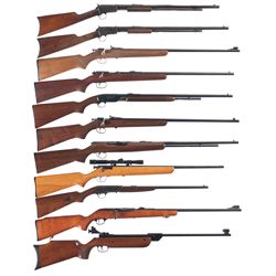 Eleven Longarms -A) Winchester Model 1890 Slide Action Rifle
