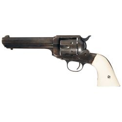 Remington Model 1890 Single Action Revolver with Ivory Grips