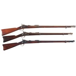 Three U.S. Trapdoor Rifles -A) U.S. Springfield Model 1879 Trapdoor Rifle