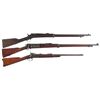 Image 1 : Three Rifles -A) Remington Rolling Block Single Shot Rifle