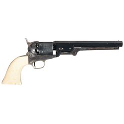 Colt Model 1851 Navy Percussion Revolver with Ivory Grip