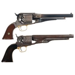 Two Percussion Revolvers -A) Remington New Model Percussion Revolver