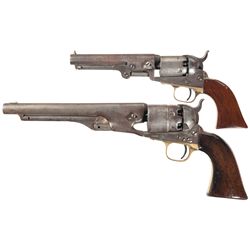 Two Colt Percussion Revolvers -A) Colt Model 1849 Pocket Percussion Revolver