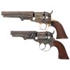 Image 1 : Two Percussion Revolvers -A) Colt Model 1849 Pocket Percussion Revolver