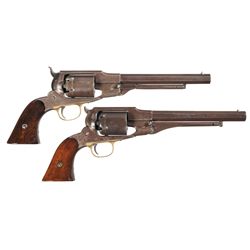 Two Remington Beals Patent Percussion Revolvers -A) Remington Beals Navy Percussion Revolver