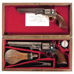 Two Colt Percussion Revolvers -A) Colt Model 1849 Percussion Pocket Revolver