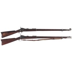 Two U.S. Trapdoor Rifles -A) U.S. Springfield Model 1888 Rifle