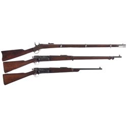 Three Military Long Guns -A) Martially Inspected Remington Military Rolling Block Rifle