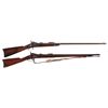 Image 1 : Two Springfield Trapdoor Rifles -A) Springfield Model 1879 Trapdoor Rifle