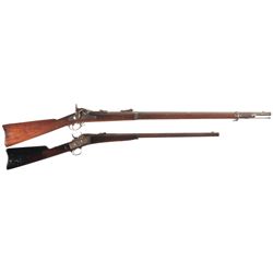 Two Rifles -A) U.S. Springfield Model 1879 Trapdoor Rifle