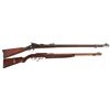 Image 1 : Two Rifles -A) U.S. Springfield Model 1879 Trapdoor Rifle