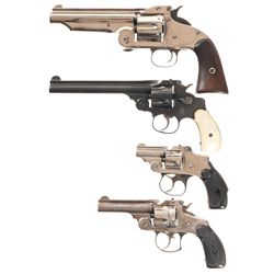 Four Smith & Wesson Double Action Revolvers -A) Smith & Wesson Model No. 3 Russian 1st Model Double 